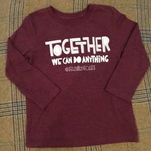 Cat & Jack Long sleeved Burgundy
